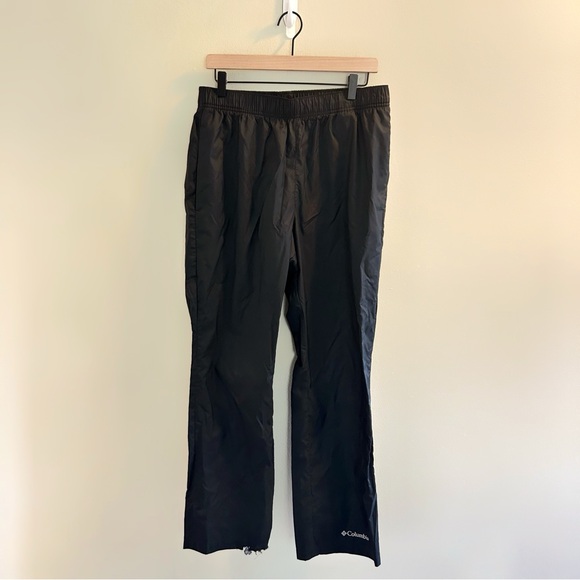 Columbia Other - Columbia Nylon Waterproof Pants Mens Size Medium Black Packable Backpacking